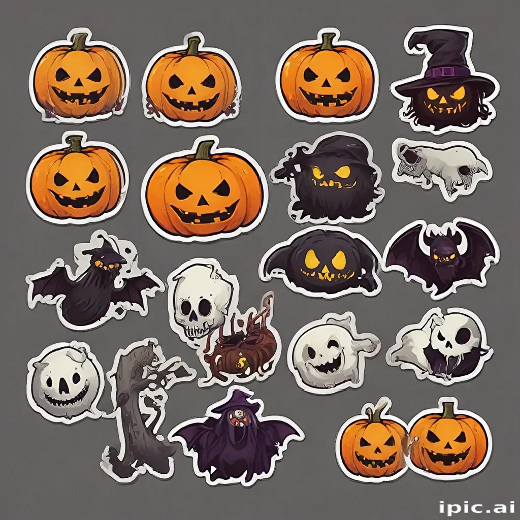 halloween stickers png