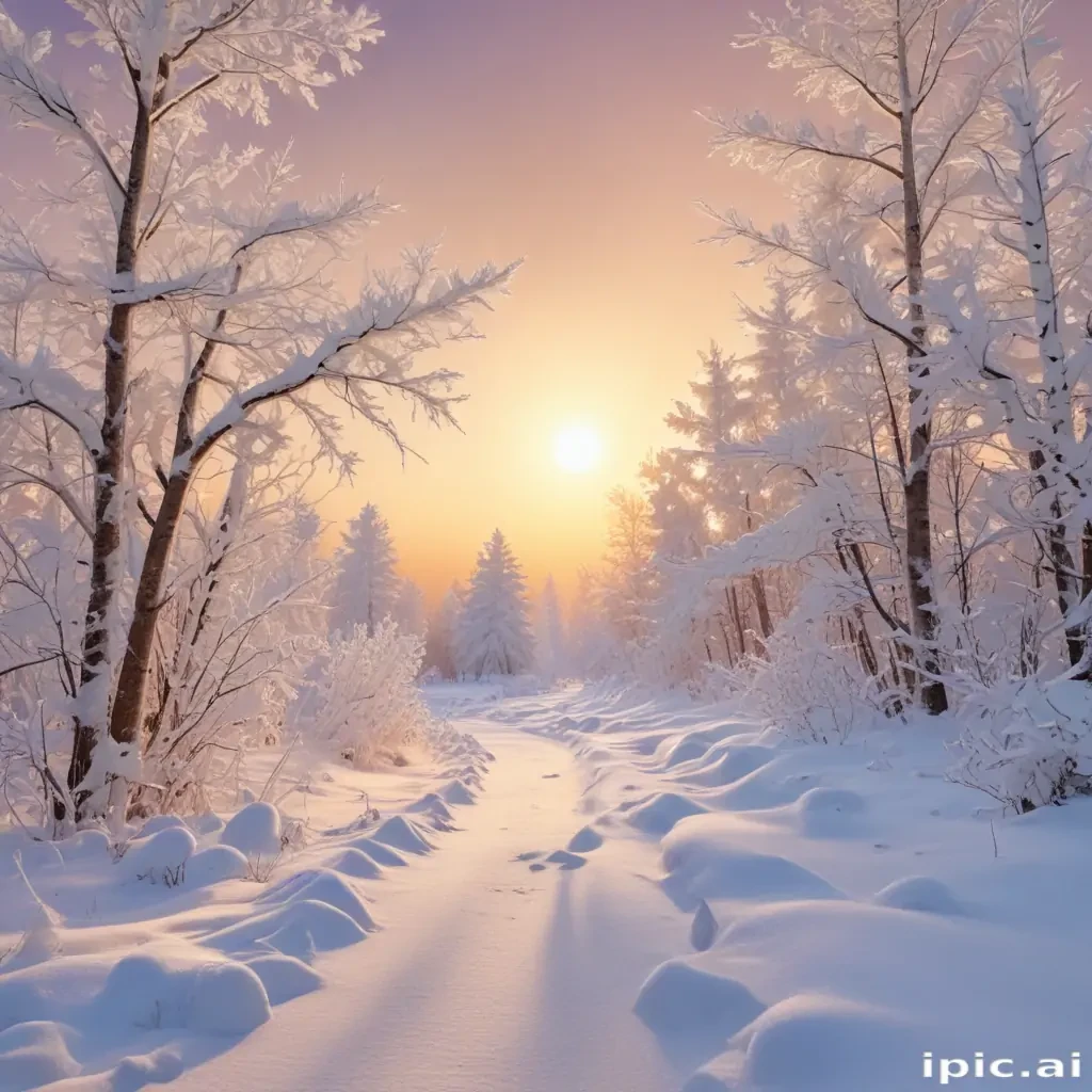 winter zoom background