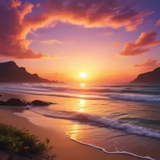 cute sunset wallpaper