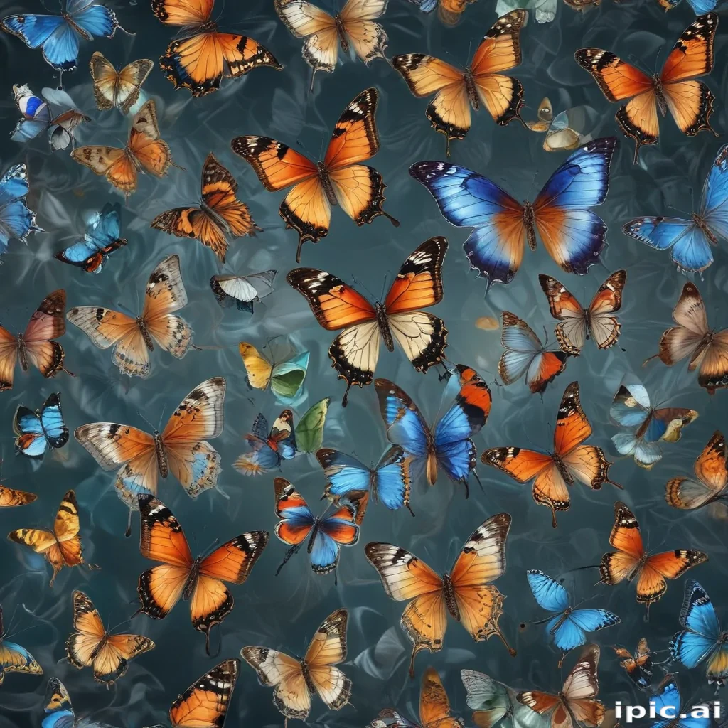 butterflies transparent