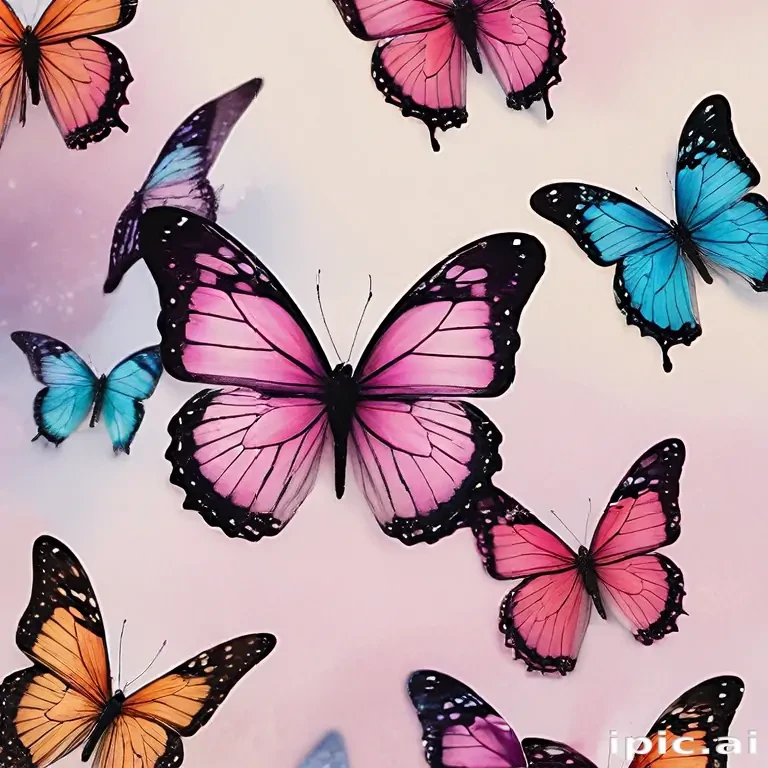 aesthetic butterfly background