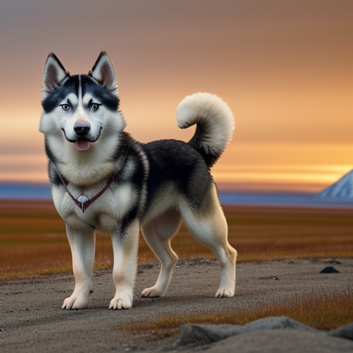 alaskan husky shepherd