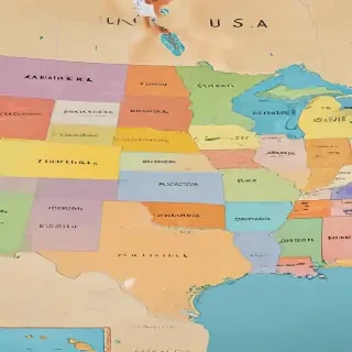usa map with states