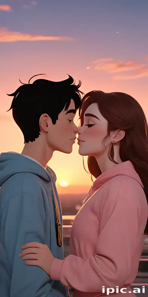 cartoon couple aesthetic