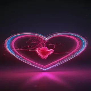neon heart png