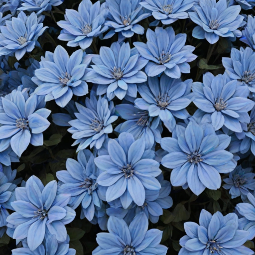 blue flowers aesthetic