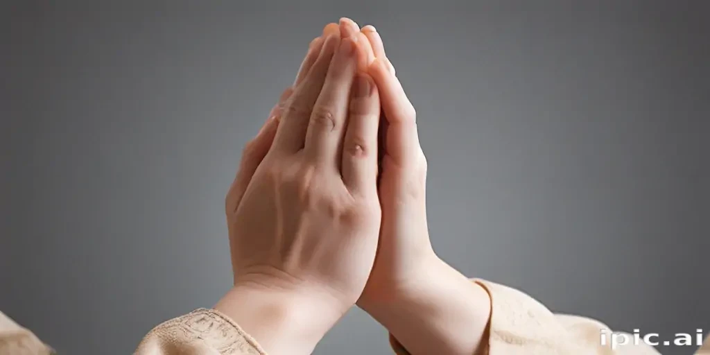 prayer hands transparent background