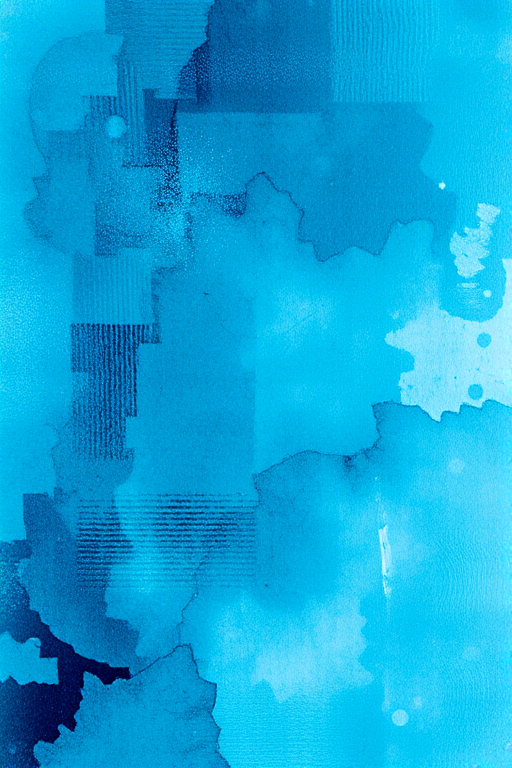 Generate a high-resolution abstract artwork with a textured turquoise and blue background, using a DSLR camera, 50mm lens, f/1.8 aperture, ISO 100, and a top-down view to enhance detail and color saturation.