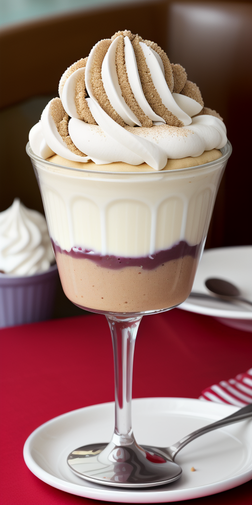 diner dessert topped with a scoop