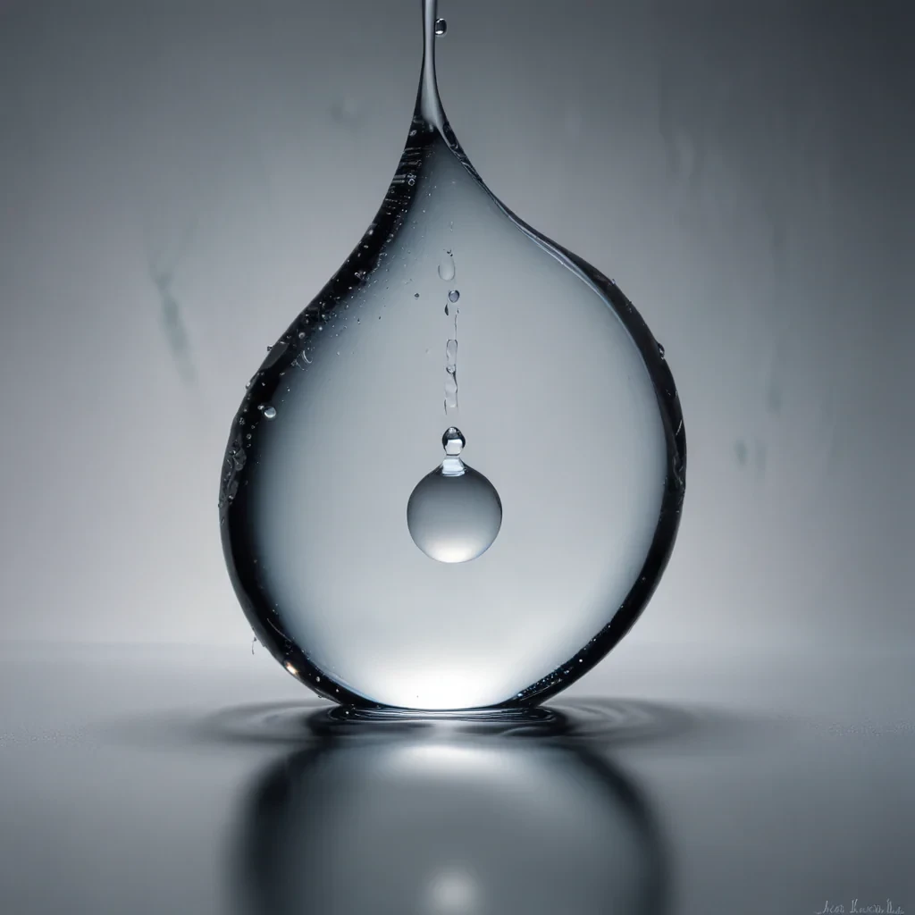 transparent water drop