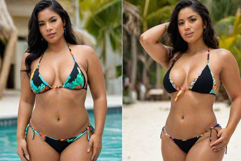 thick latina bikini