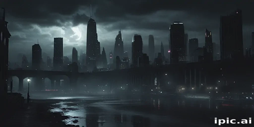 dark city background