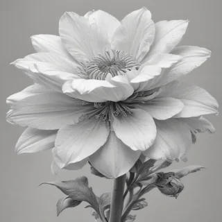 flower pencil drawing