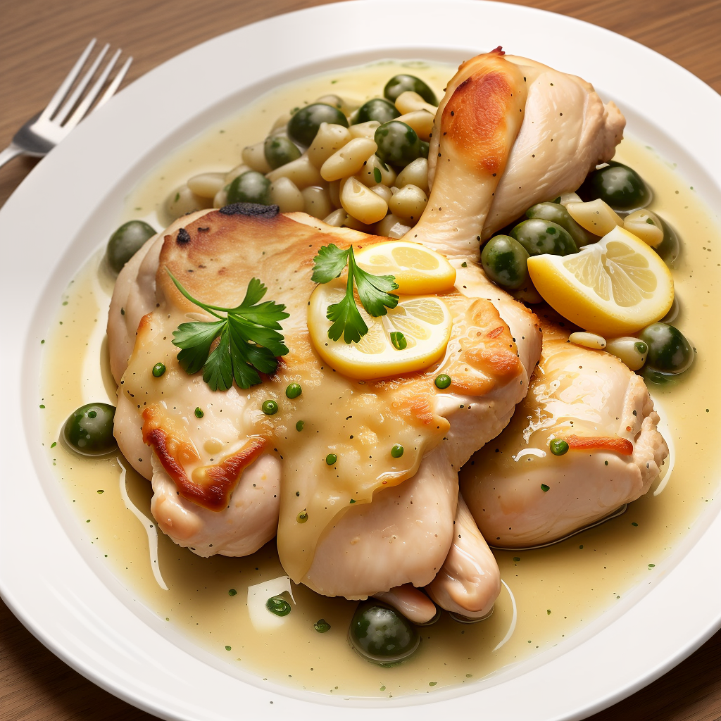 what is chicken piccata served with