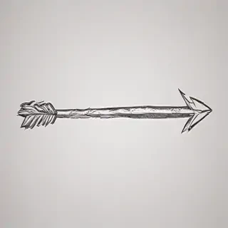 drawn arrow