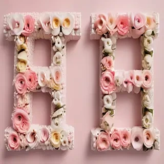 floral letters