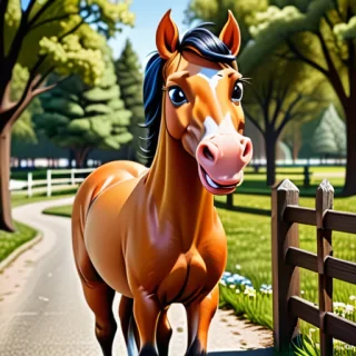 picture of horse cartoon