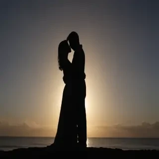 couple silhouette