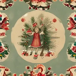 vintage merry christmas image