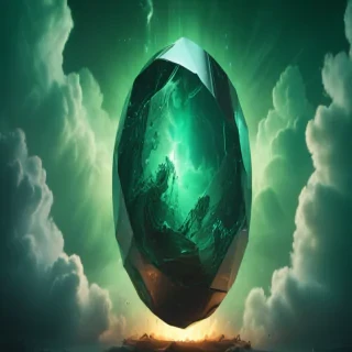 emerald green background