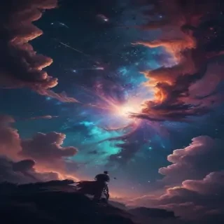 starry background aesthetic