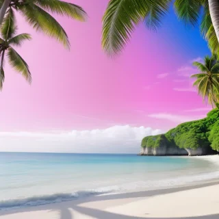 pink beach wallpaper