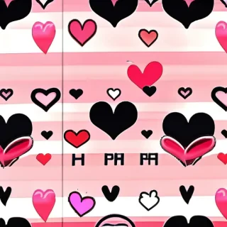 aesthetic hearts wallpaper
