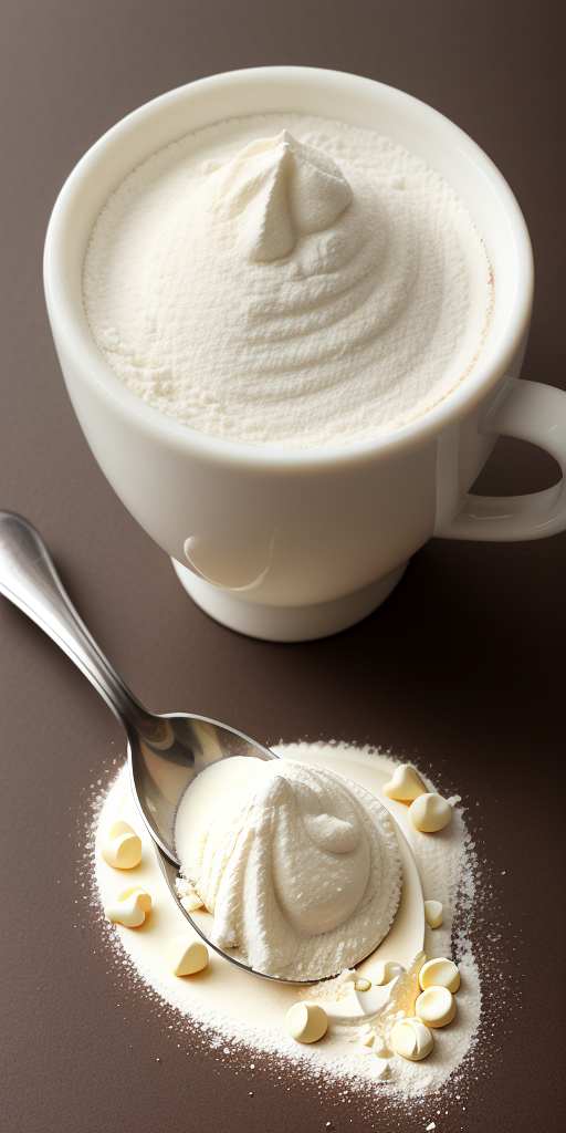 white chocolate powder for coffee