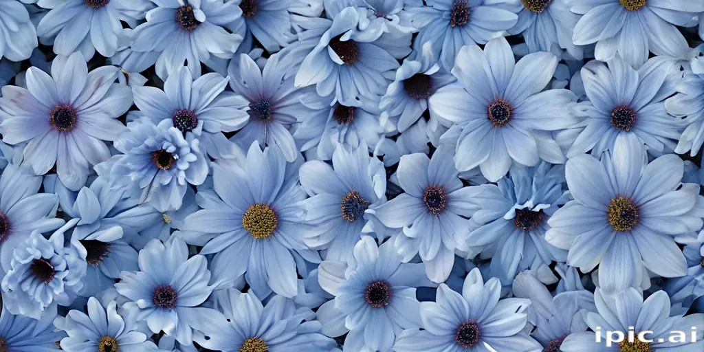 blue flower wallpaper aesthetic