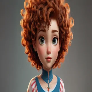 cartoon characters with curly hair