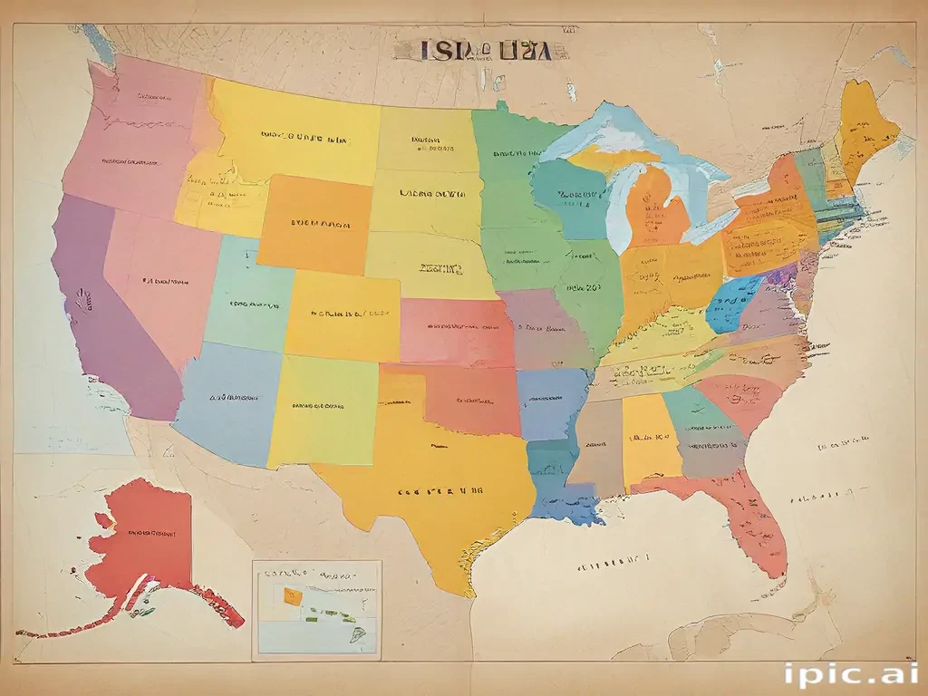 map of usa states