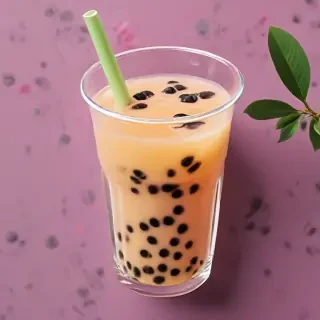 aesthetic boba tea background