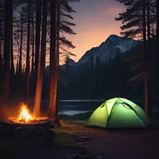 camping background pic