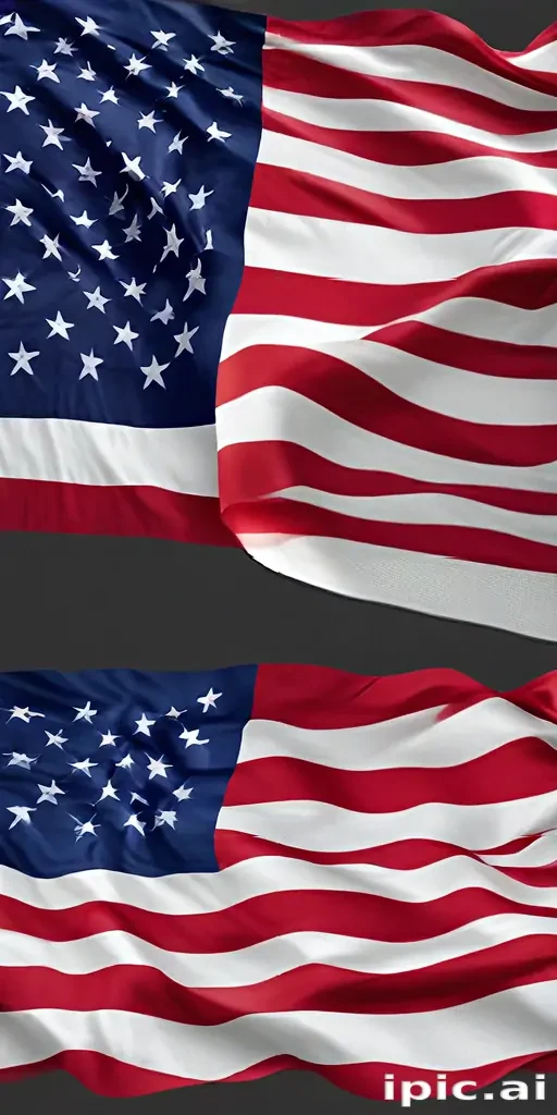 american flag waving png