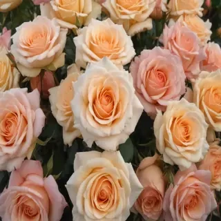 roses in background