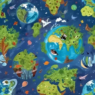 cartoon picture planet earth