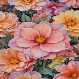 flower color drawings