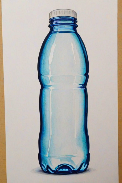water bottle drawing
