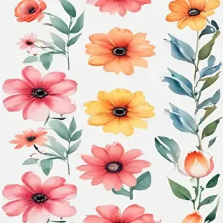 clipart watercolor flowers