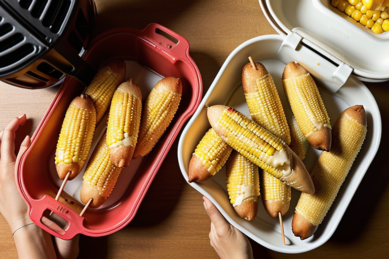 corn dogs in the air fryer