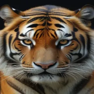transparent tiger