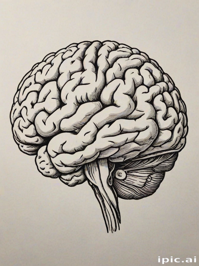 pic of brain drawing