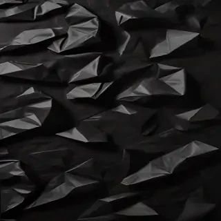 black crumpled paper