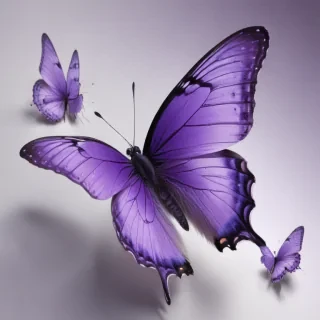 purple butterflies
