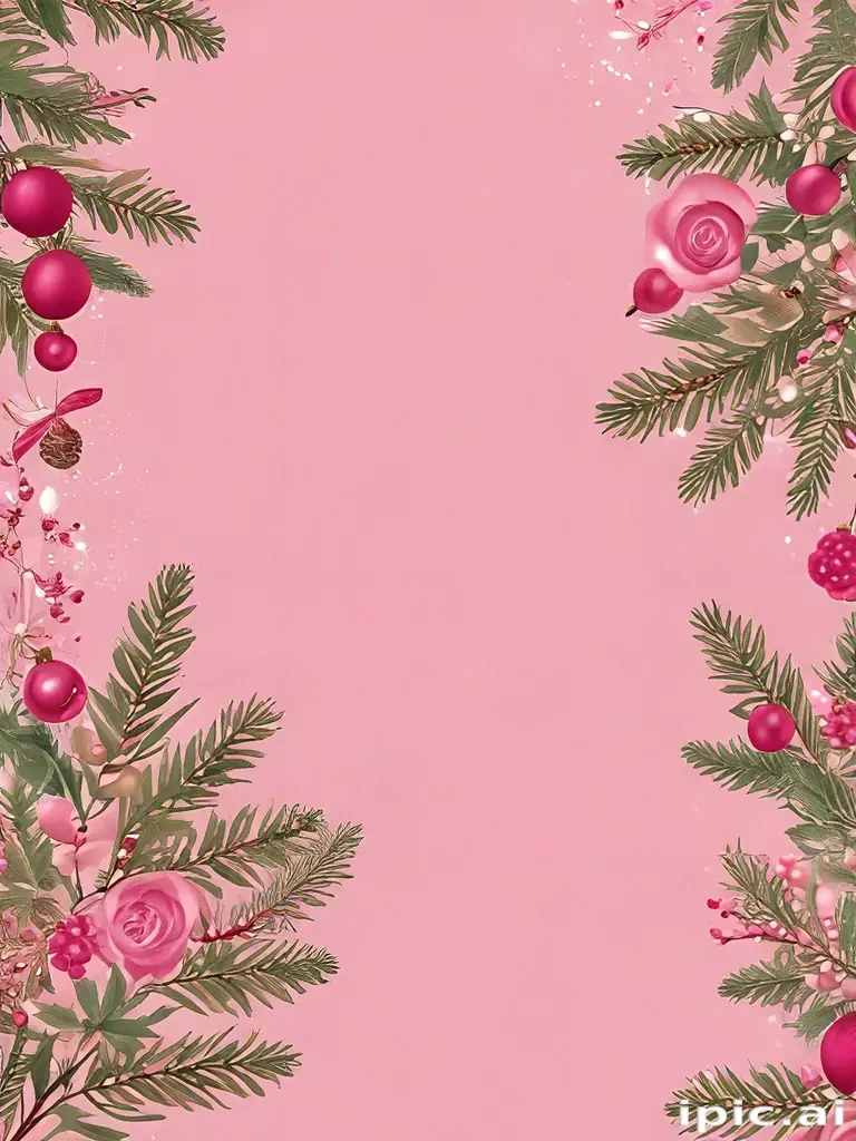 christmas background pink