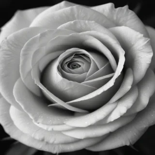 black and white rose background