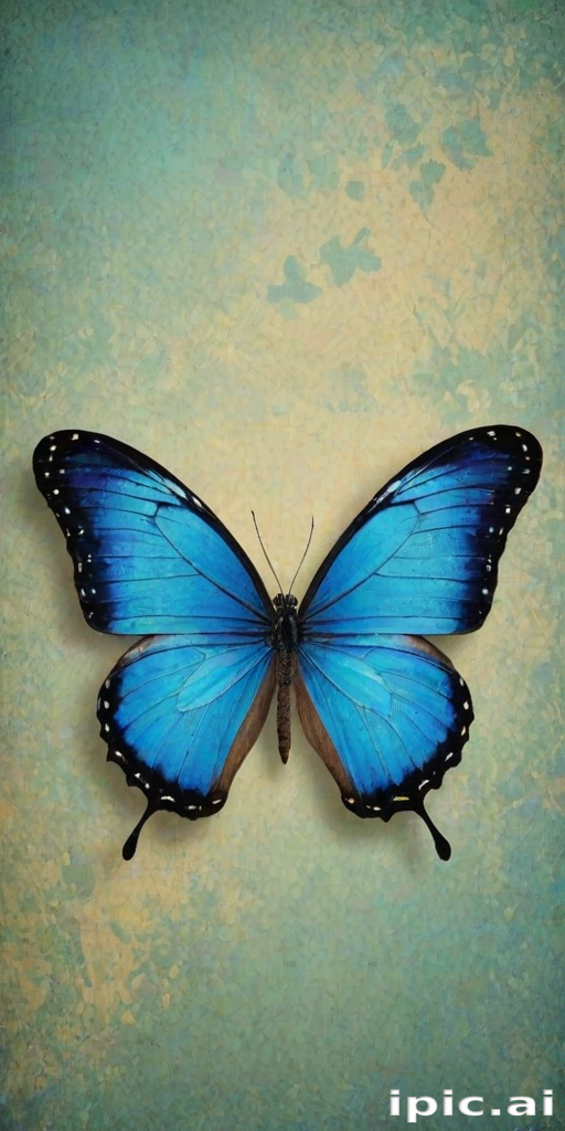 blue butterfly background