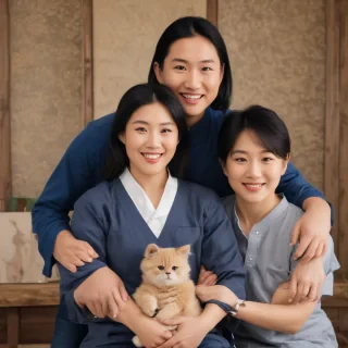 free use asian family