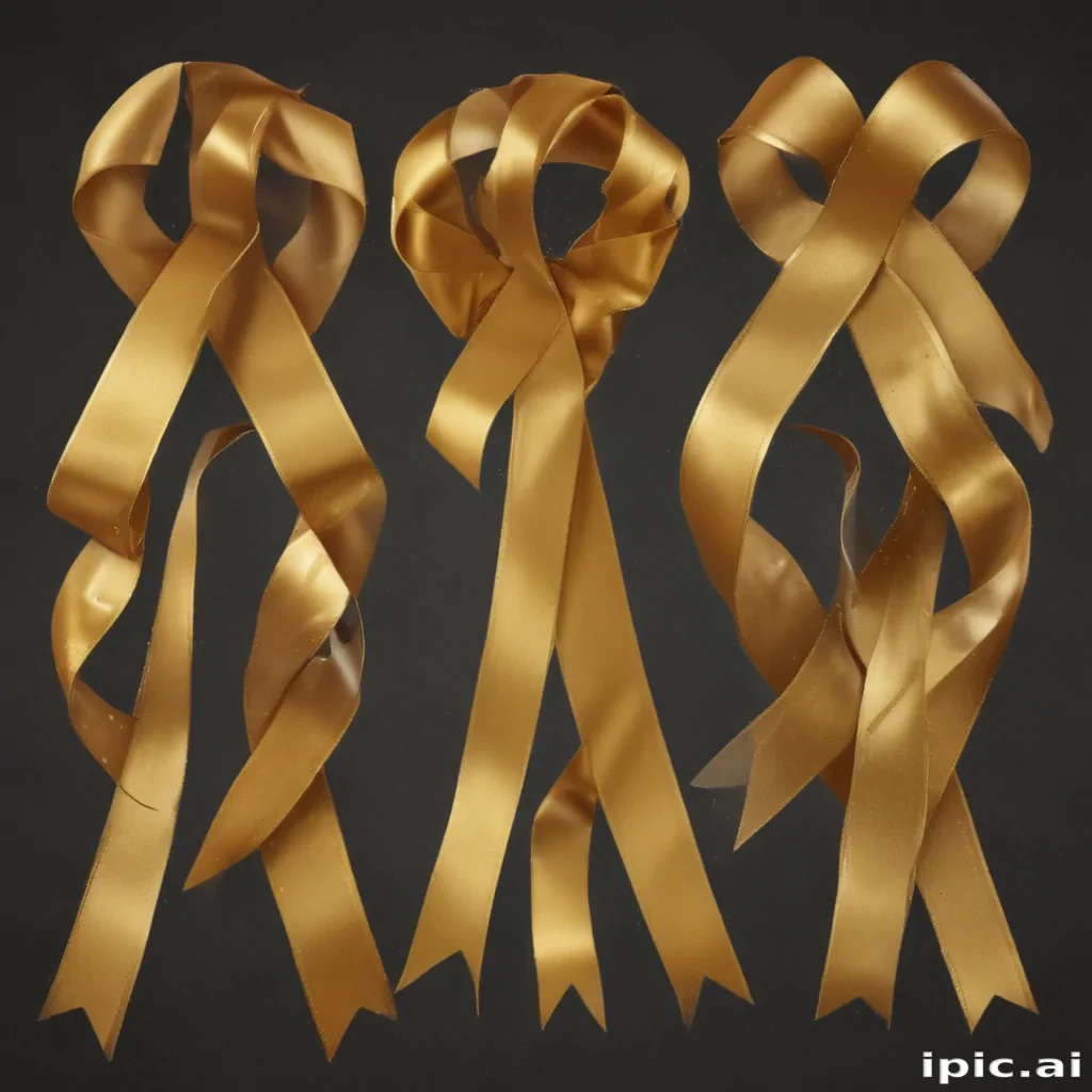 gold ribbon clipart