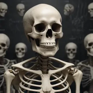skeleton background